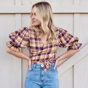 Daughters of India Wrap Top